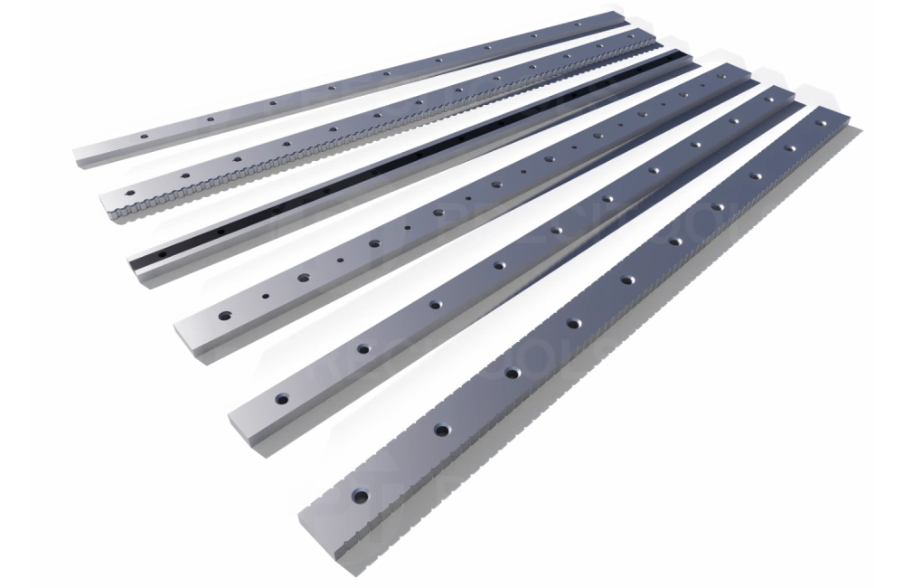 Shear blades for guillotine shears