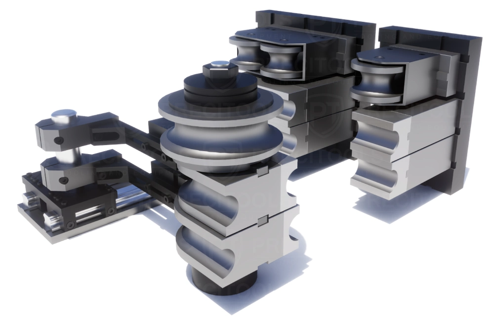 Multi-stack tube bending tooling for tube bending machine