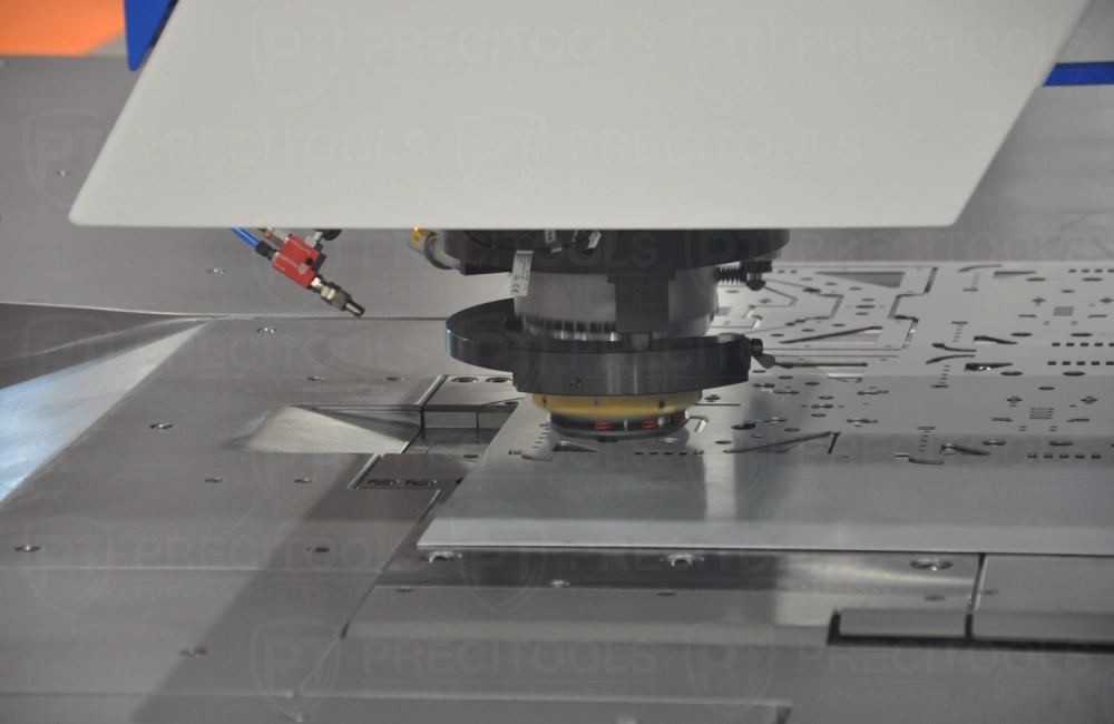 Punching sheetmetal with CNC punching machine
