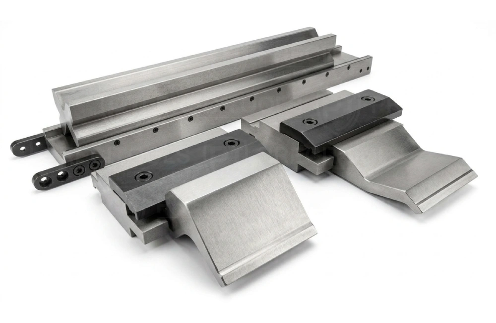 Press brake adapters and holders for Promecam system