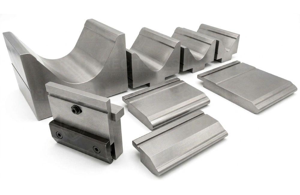 Press brake Promecam system tooling for heavy duty applications