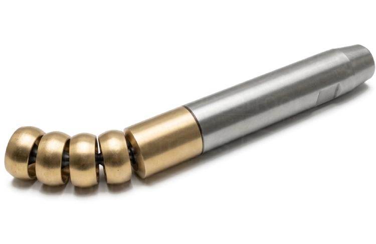 Tube bending mandrel in bronze alloy